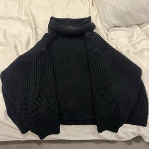 Free People Turtleneck Chunky Knit Sweater